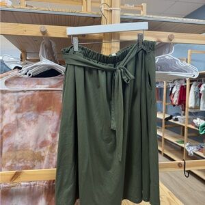 DownEast Forest Green A-Line Skirt